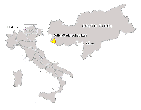 Map Ortler-Madatschspitze